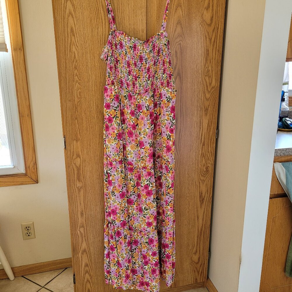 Draper James RSVP Floral Tiered Dress - Size M